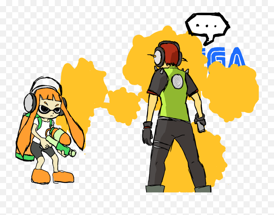 Ga Splatoon De Blob Jet Set Radio - Inkling Splatoon Transparent Background Emoji,Jet Set Radio Logo