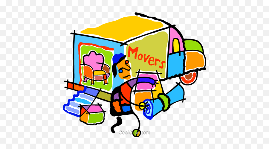 Moving Truck Royalty Free Vector Clip - Moving Company Emoji,Moving Truck Clipart