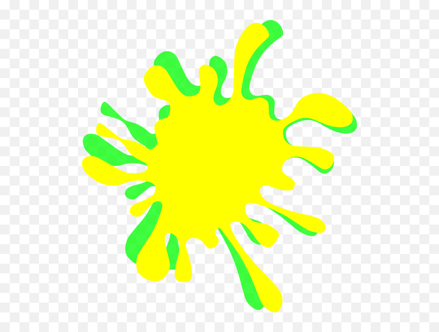 Yellow Paint Splatter Clip Art N10 Free Image Download - Clip Art Emoji,Paint Splatter Clipart