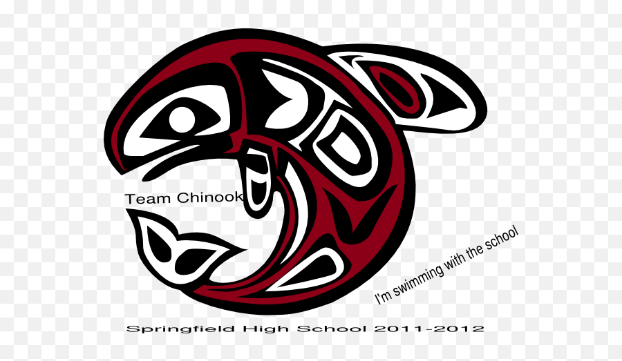 Springfield High Chinook Clip Art At Clkercom - Vector Clip Native American Orca Art Emoji,Orca Clipart