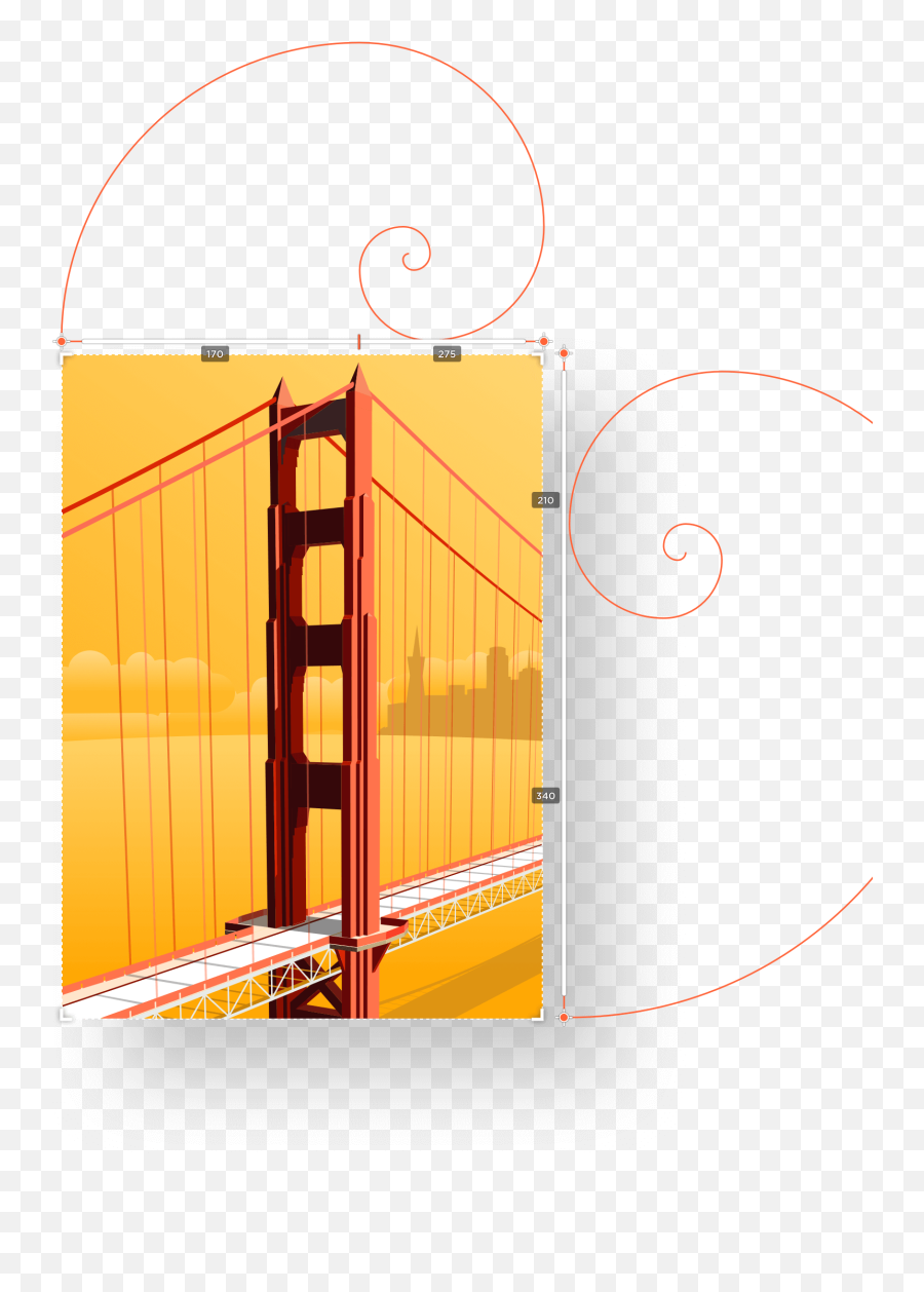 Goldie App - A Designeru0027s Ruler With Superpowers Golden Gate Bridge Emoji,Golden Ratio Transparent
