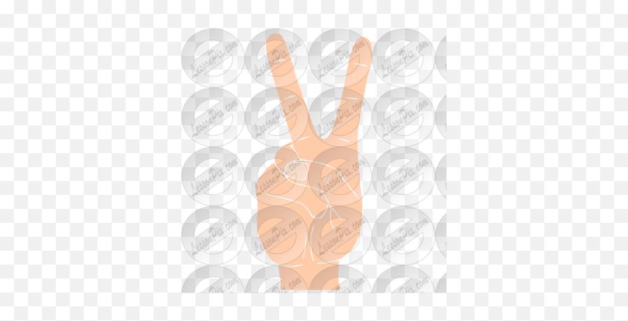 V Stencil For Classroom Therapy Use - Great V Clipart Sign Language Emoji,V Clipart