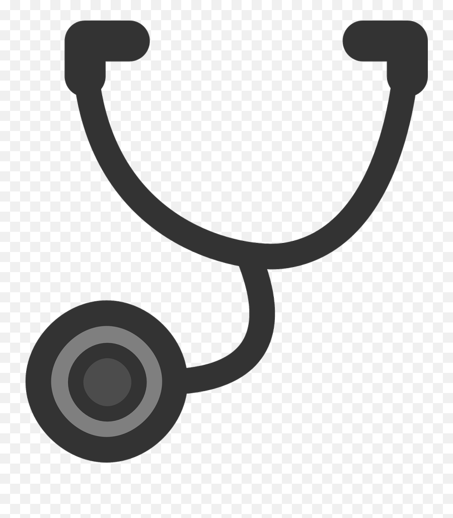 Stethoscope Doctor Tool Clinical - Clip Art Red Stethoscope Emoji,Stethoscope Clipart Black And White