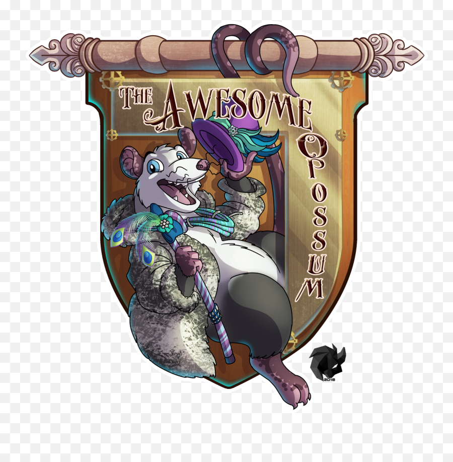 The Awesome Opossum Logo - Fictional Character Emoji,Furaffinity Logo