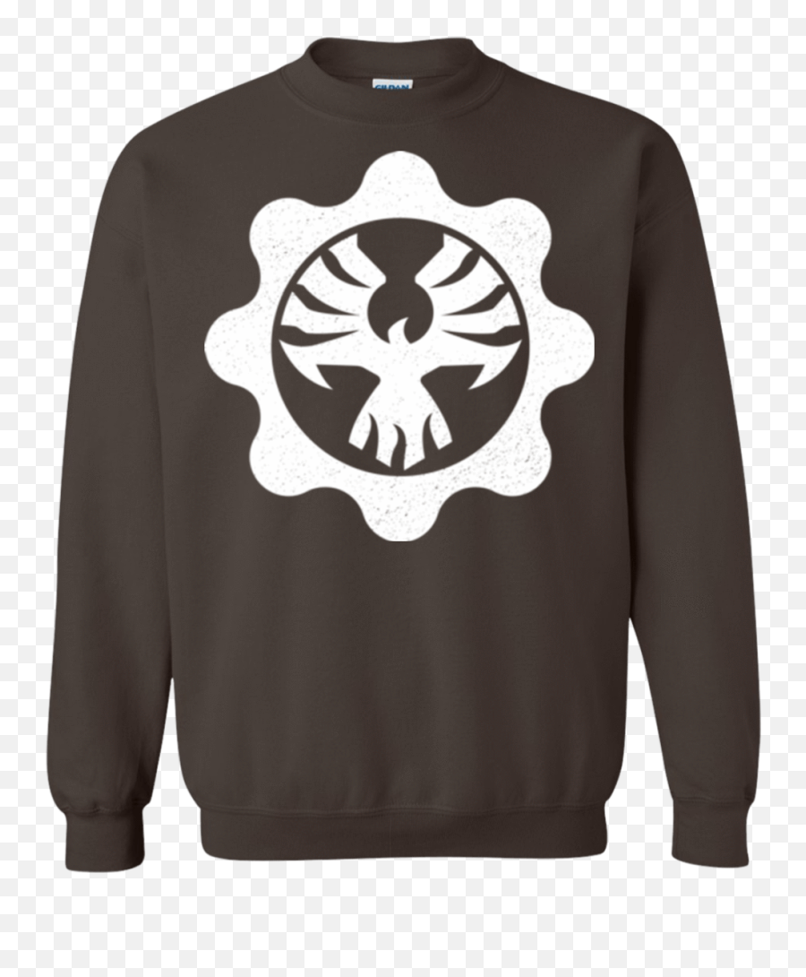 Cog Emblem Crewneck Sweatshirt - Not Christmas Yule Emoji,Gears Of War Logo