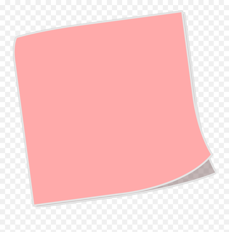 Paper Clipart Sticky Note Paper Sticky - Post It Note Png Pink Emoji,Sticky Note Png