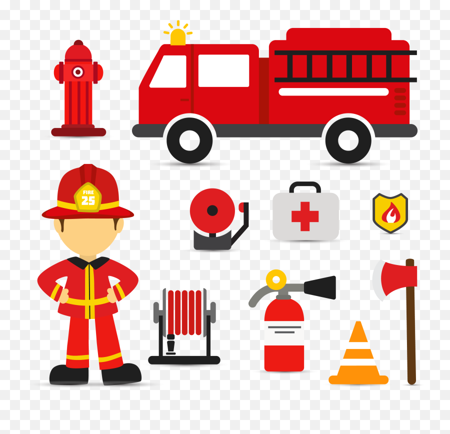 Fire Truck Svg Free Clipart - Free Vector Fire Truck Emoji,Fire Truck Clipart
