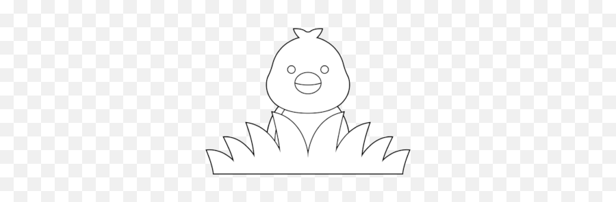 Easter Icon Cute Chicken Coloring Page Graphic By Emoji,Cute Chicken Clipart