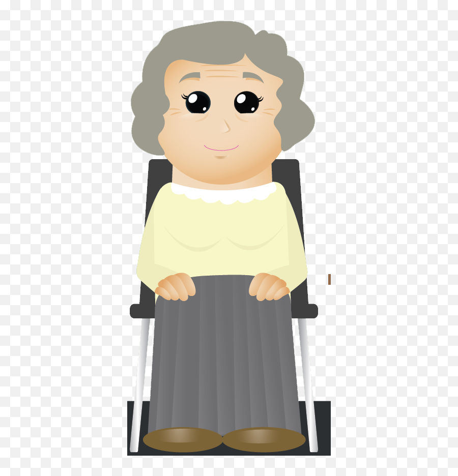 Elderly Lady In Chair - Invest In Yourself Invest In Yourself Emoji,Elderly Clipart