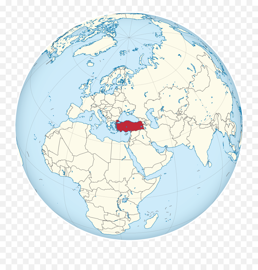 Archivoturkey On The Globe Turkey Centeredsvg Emoji,The World Transparent