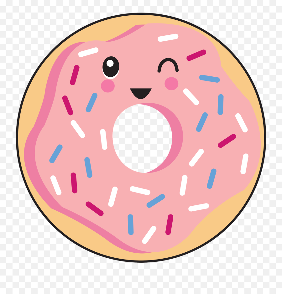 Download Cartoon Donut Png - Cartoon Donut Png Emoji,Donut Png