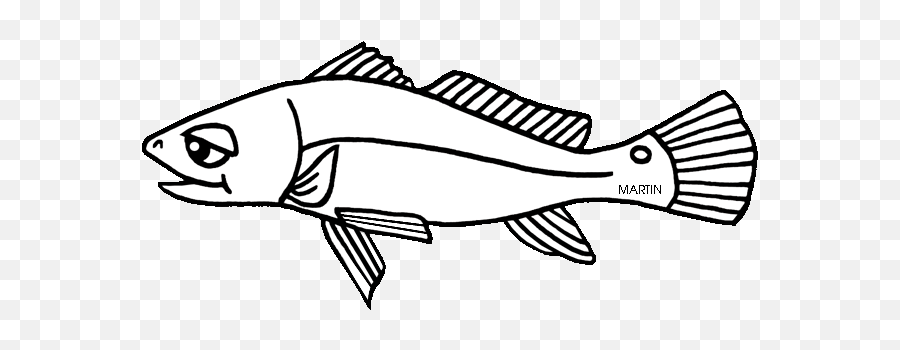 United States Clip Art By Phillip Martin North Carolina - North Carolina State Fish Clipart Emoji,Salt Clipart