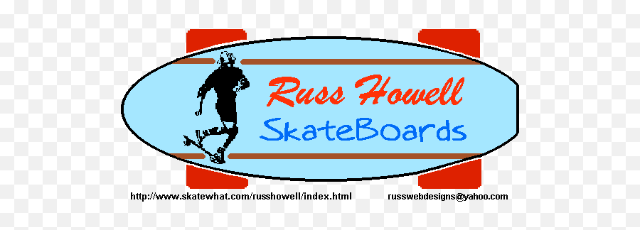 Russ Howell - Running Emoji,Skateboard Logos