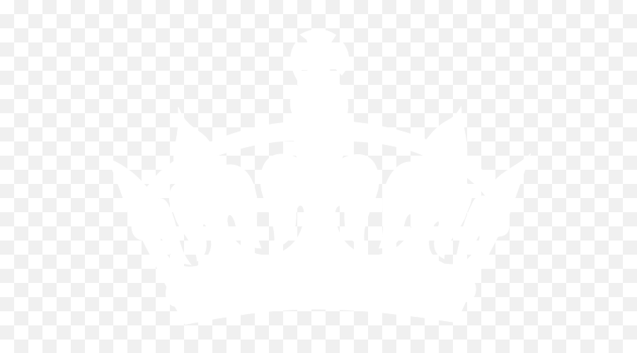 White Keep Calm Crown Clip Art At Clkercom - Vector Clip Crown Vector Png White Emoji,Calm Clipart