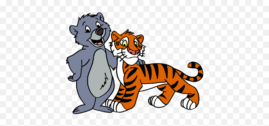 Jungle Cubs Clipart - Shere Khan And Baloo Emoji,Cubs Clipart