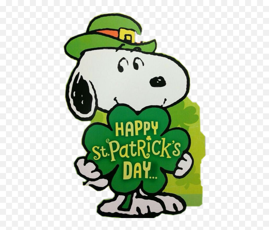 Snoopy And Woodstock Clipart - Full Size Clipart 56854 Saint Patricks Day Clipart Snoopy Emoji,Snoopy Clipart