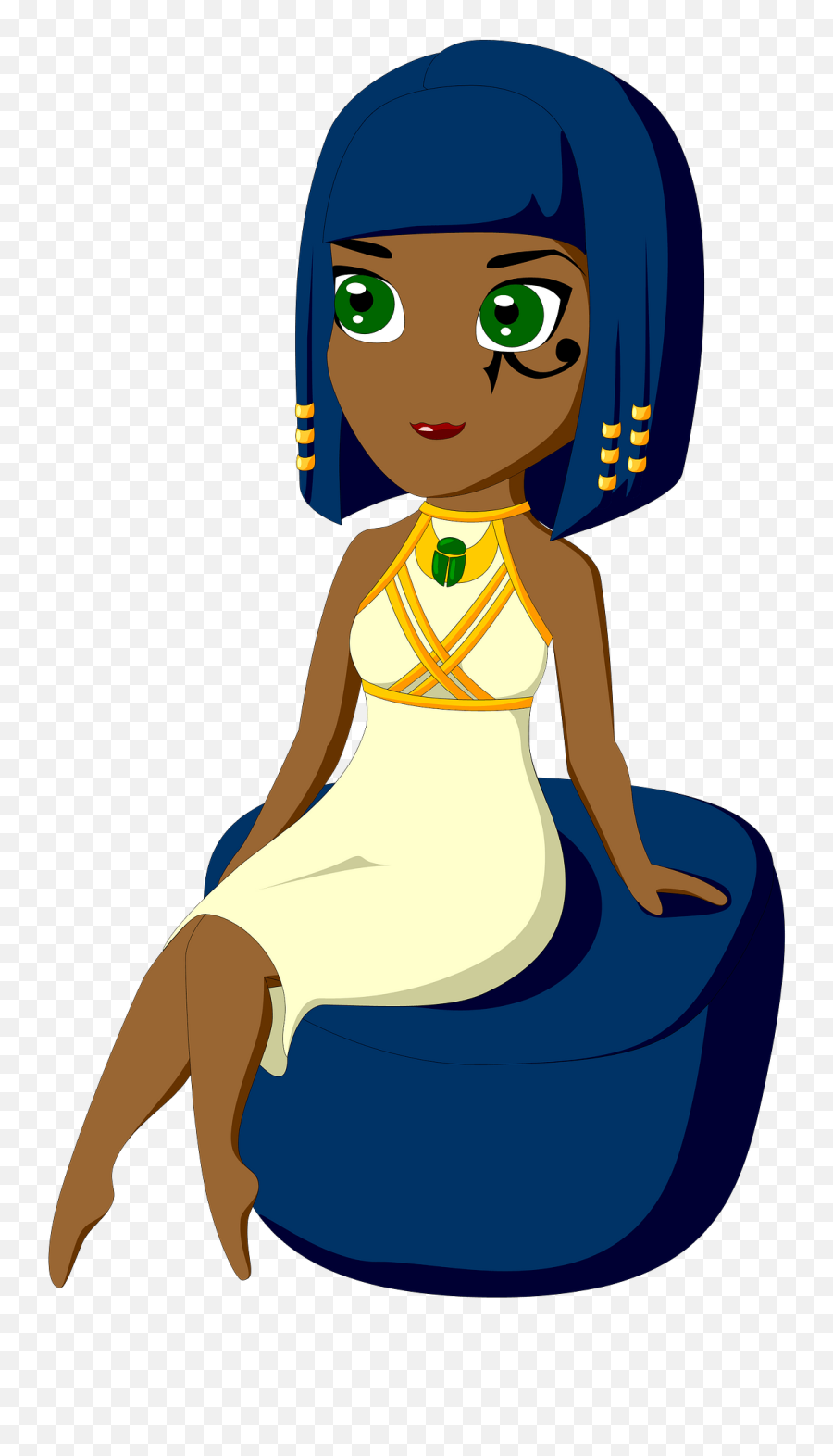 Egyptian Clipart Free Download Transparent Png Creazilla - Mujer Egipcia Dibujo Png Emoji,Egyptian Clipart