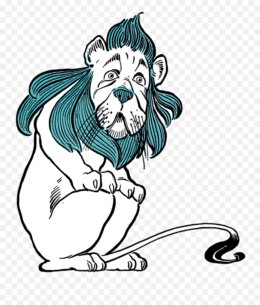 Cowardly Lion - Cowardly Lion Emoji,Lion Png
