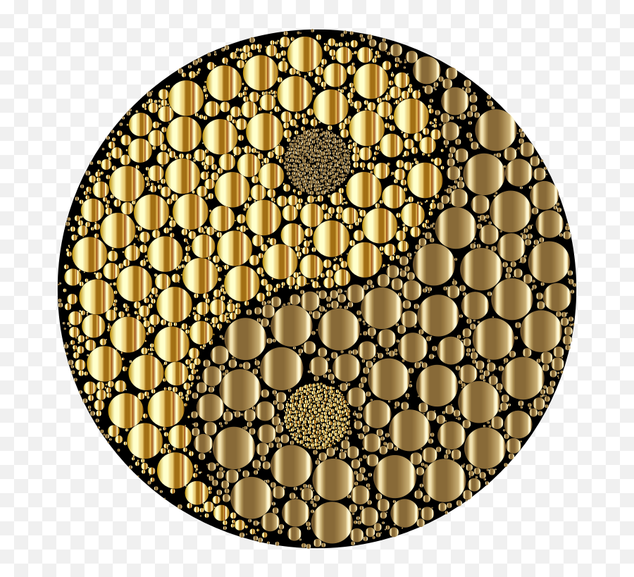 Golden Circles Yin Yang - Openclipart Lana Grossa Emoji,Golden Circle Png