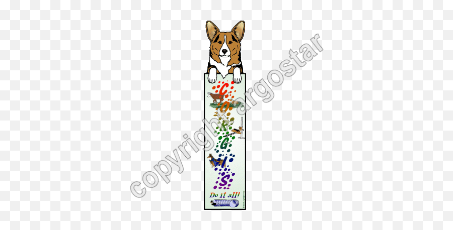 Pemborke Welsh Corgi Bookmark - Single Choice Of Coat Color U2014 Argostar Dog Art Emoji,Corgi Png