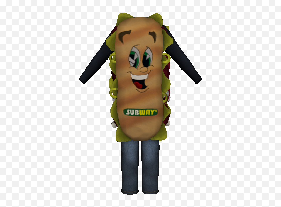 Playstation 3 - Playstation Home Subway Sandwich Costume Fictional Character Emoji,Subway Sandwich Transparent