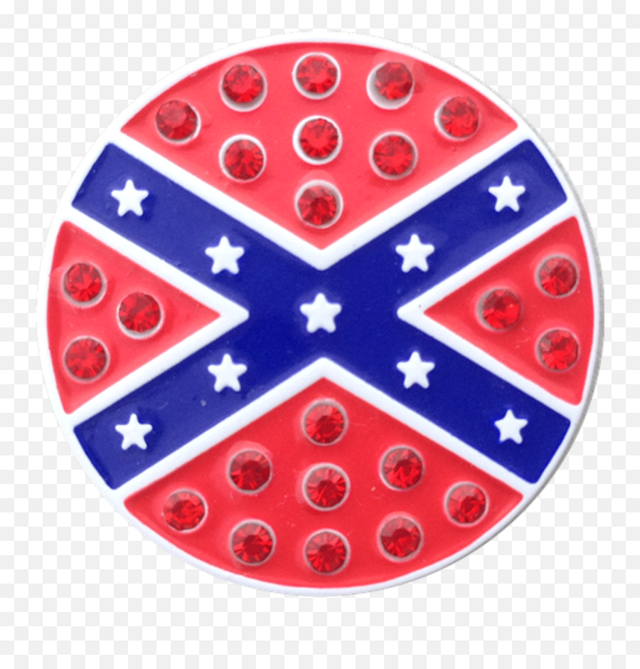 Rebel Flag Ball Marker Hat Clip With - Rebel Flag Emoji,Rebel Flag Png