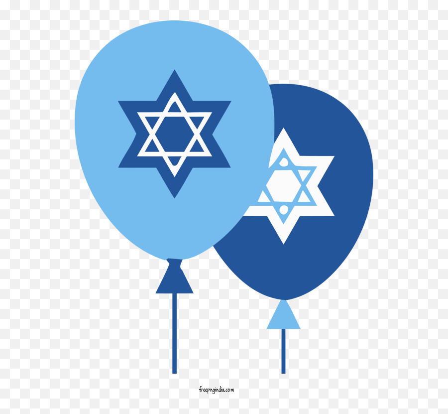 Hanukkah Electric Blue Logo Symbol For Happy Hanukkah Emoji,Chanukah Clipart