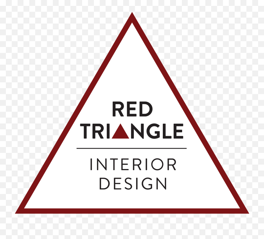 Red Triangle Interior Design - Timeless With A Hint Of Edge Emoji,Triangle Design Png