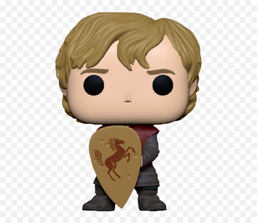 A Game Of Thrones - Tyrion Lannister With Shield 10th Anniversary Pop Vinyl Figure Emoji,Game Of Thrones Lannister Logo