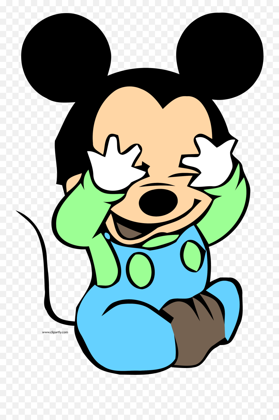 Baby Mickey Blind Mans Bluff Clipart Png - Mickey Mouse Baby Emoji,Baby Mickey Png