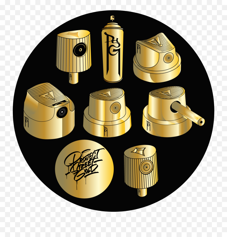 Psg Golden Cap Sticker Pack - Project Street Gold Emoji,Gold Sticker Png