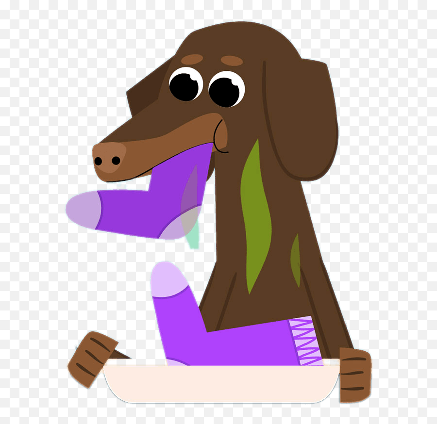 The Pets Factor Dog Eating Sock Transparent Png - Stickpng Emoji,Hound Dog Clipart