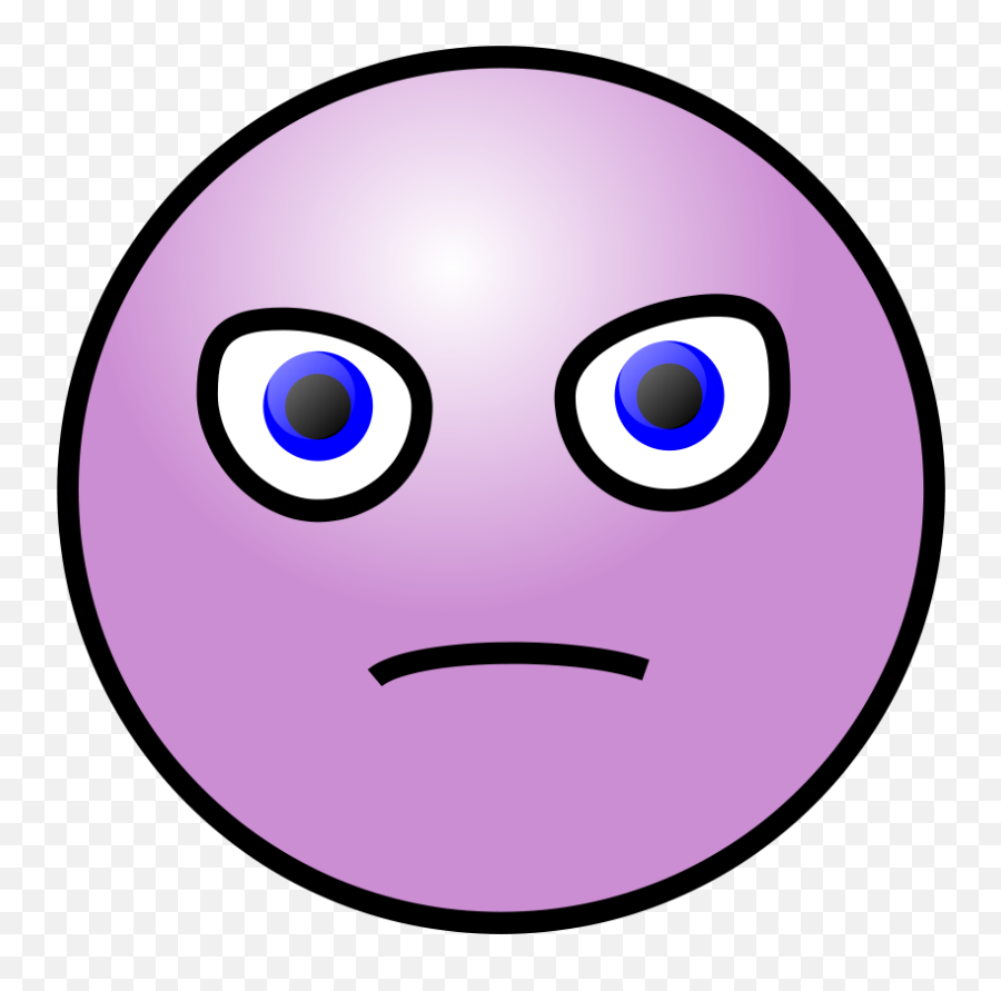 Mad Faces Clipart - Does Purple Face Mean Emoji,Angry Clipart