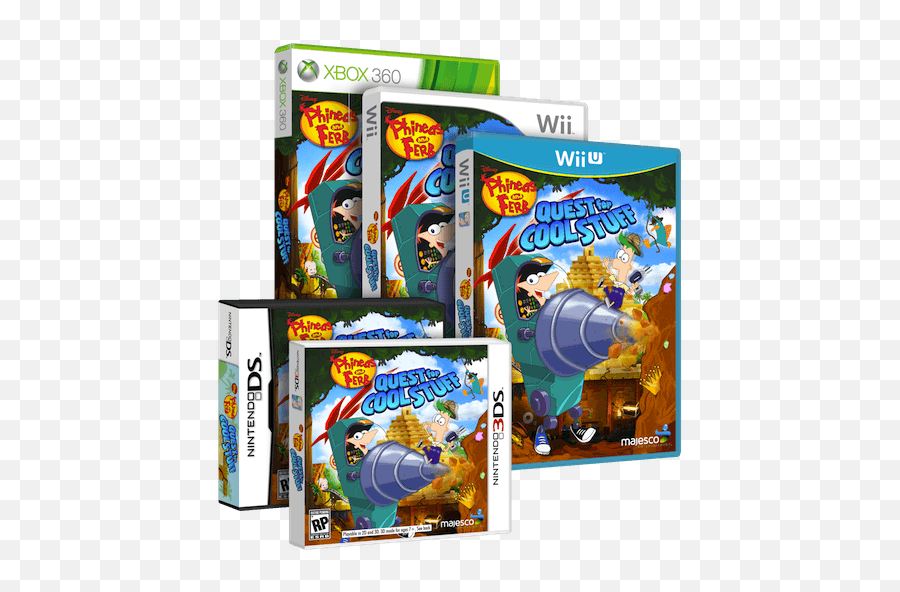 Hunt For Treasure In Phineas And Ferb - Phineas And Ferb Quest For Cool Stuff Wii U Emoji,Phineas And Ferb Logo