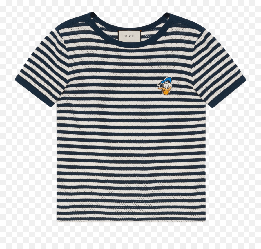 Disney X Gucci Donald Duck Striped T - Shirt Keith Haring Uniqlo Striped Emoji,Gucci Logo T Shirt