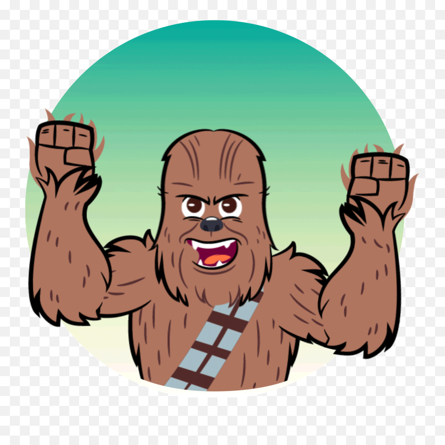 Star Wars The Last Jedi Animated Stickers Boston Creative Emoji,Chewbacca Clipart