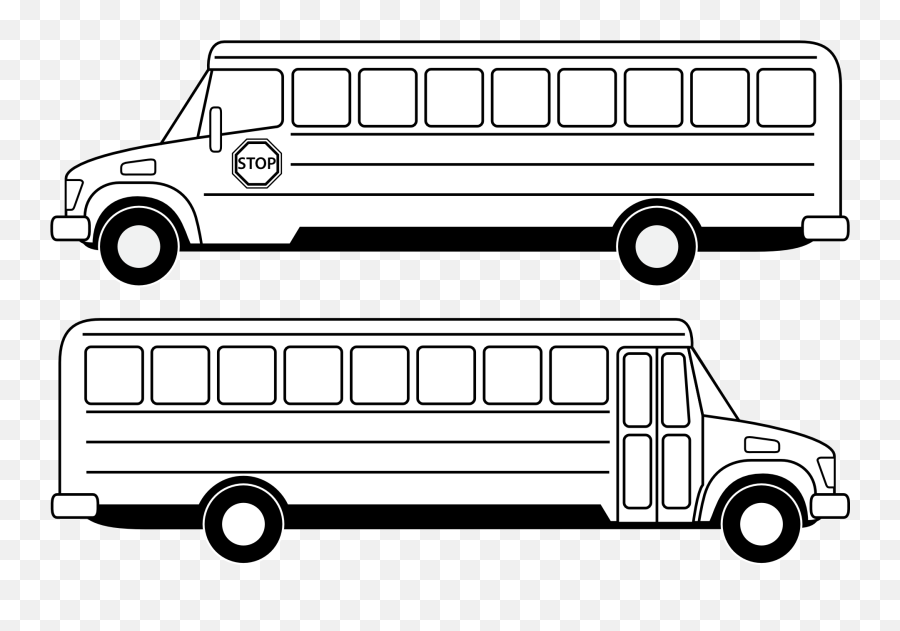 School Bus Drawing Free Image Download - Outline Bus Clipart Black And White Emoji,Magic School Bus Png