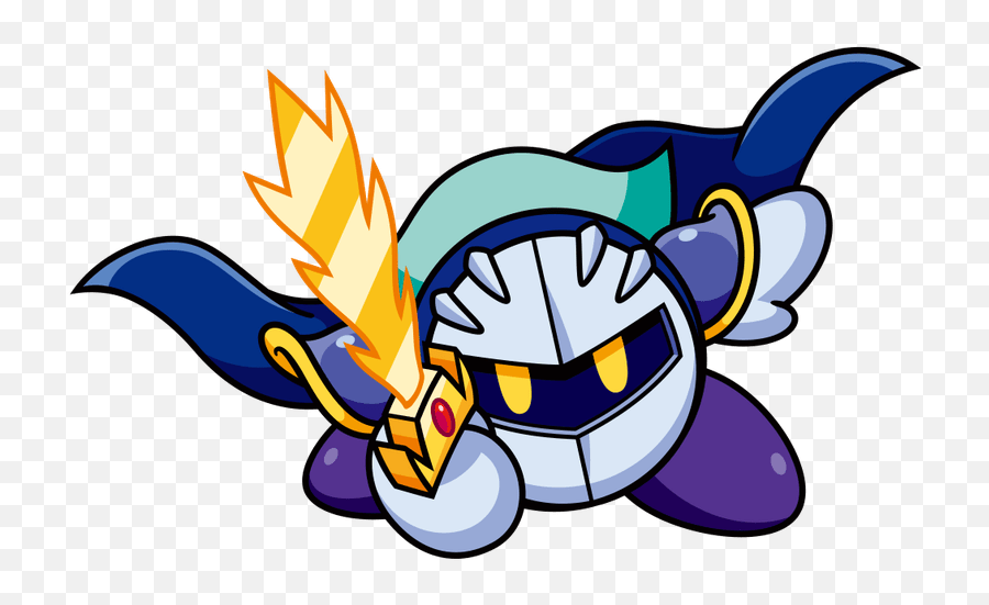 Kirby Meta Knight Holding Sword - Meta Knight Png Emoji,Meta Knight Png