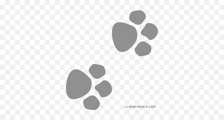Dog Paw Prints Animal Free Black White - Free Black And White Clip Art Paw Patrol Emoji,Paw Patrol Clipart