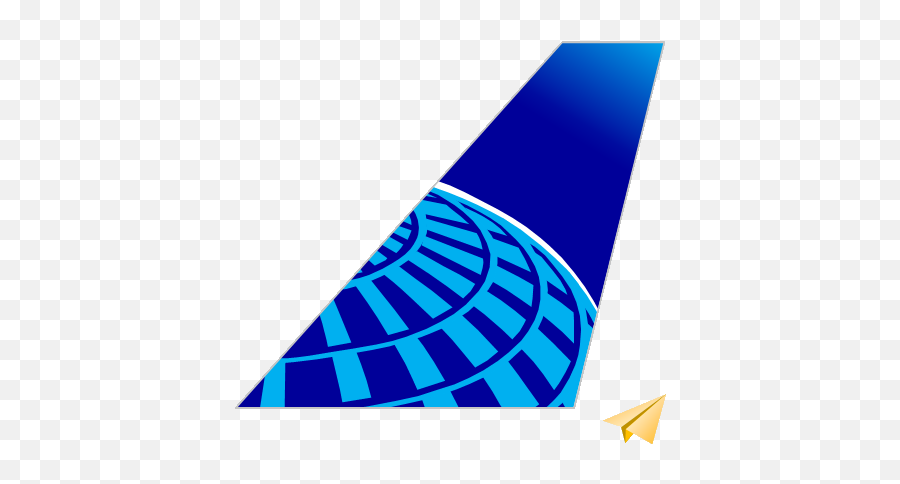 United Airlines Papier Avion By Airigami Emoji,United Airlines Png