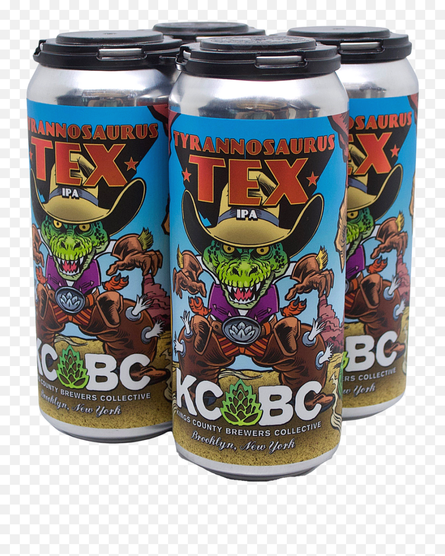 Kcbc Tyrannosaurus Tex 4 - Pack Double Dry Hopped Ipa With Passion Fruit U0026 Coconut Emoji,Lizard Logo Drink