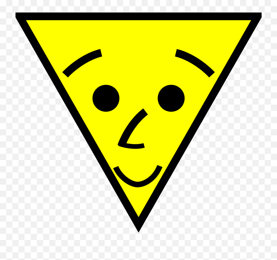 Triangle Clipart Face - Triangle Face Clip Art Png Triangle With Face Emoji,Triangle Clipart