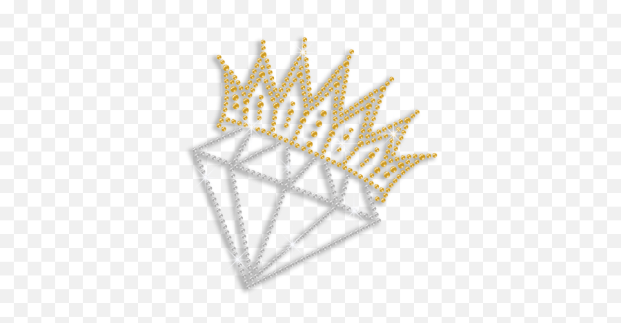 Crystal Diamond Crown Bridal Iron - On Rhinestone Transfer Emoji,Diamond Crown Png