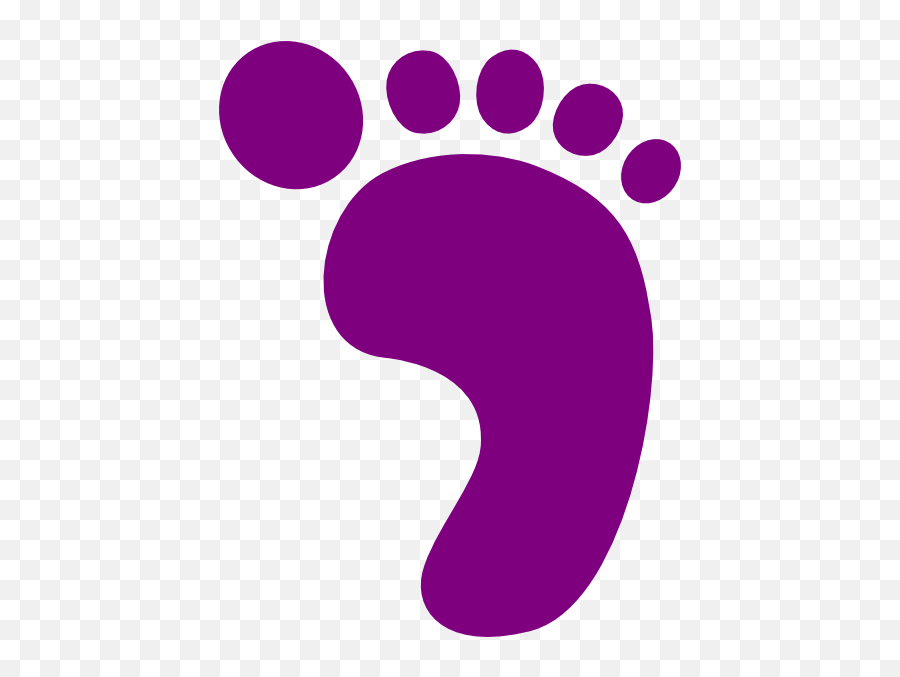 Free Footprint Download Free Clip Art Free Clip Art On - Purple Footprint Clipart Emoji,Footprint Clipart