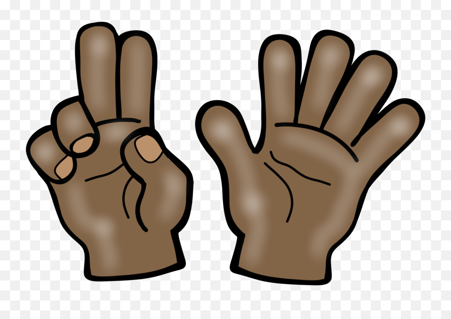 4 Fingers Clip Art - Subitize Clipart Emoji,Finger Clipart