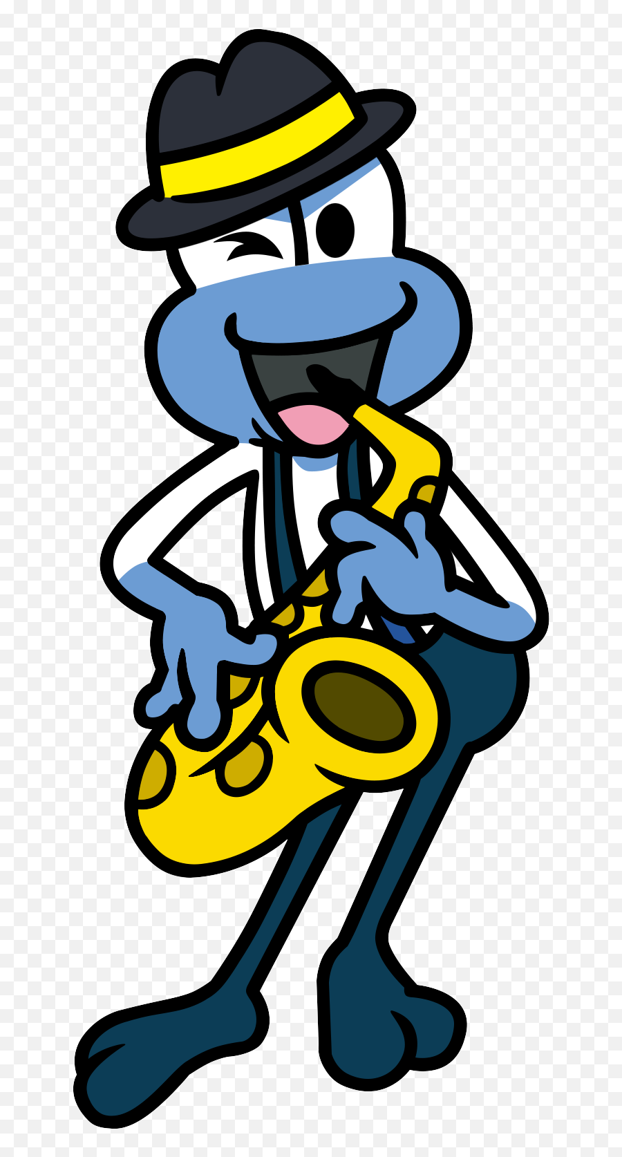 Blue Frogette Sax - Costume Hat Emoji,Heaven Clipart
