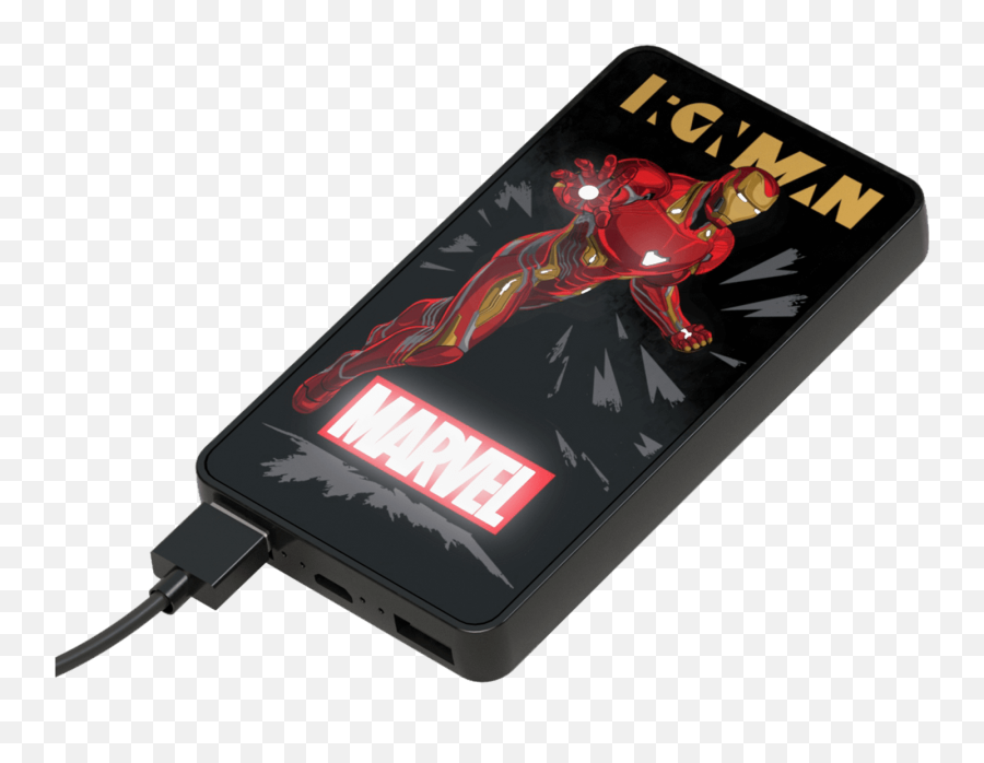 6000mah Marvel Iron Man Lumina Power Bank - Walmartcom Power Bank Iron Man Emoji,Iron Man Transparent