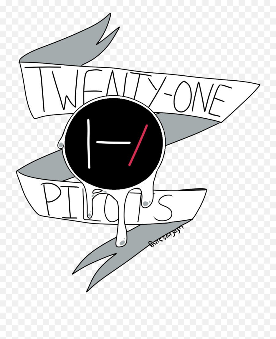 Download Hd Twenty One Pilots Sticker - Twenty One Pilots Twenty One Pilots Logos Png Emoji,Twenty One Pilots Logo