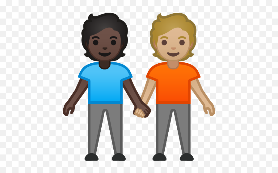 Dark Skin Tone Medium - Persone Che Si Tengono Per Mano Emoji,People Holding Hands Clipart