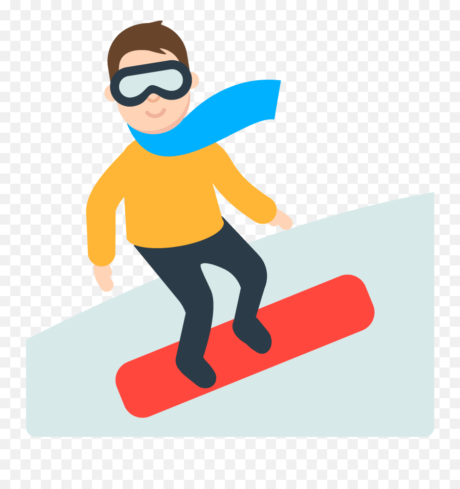 Snowboarder Emoji Clipart - Snowboard Emoji,Snowboarders Clipart